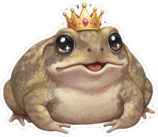 Стикер 9 🙂 из набора «Rain Frog»