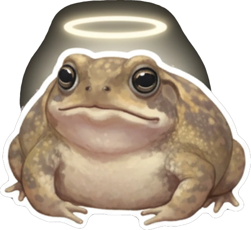 Стикер 10 🙂 из набора «Rain Frog»