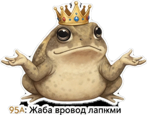 Стикер 22 🙂 из набора «Rain Frog»