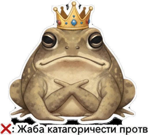 Стикер 20 🙂 из набора «Rain Frog»
