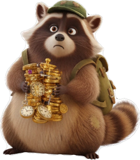 Енот Обормот: Сокровища и Юмор