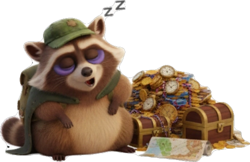 Енот Обормот: Сокровища и Юмор