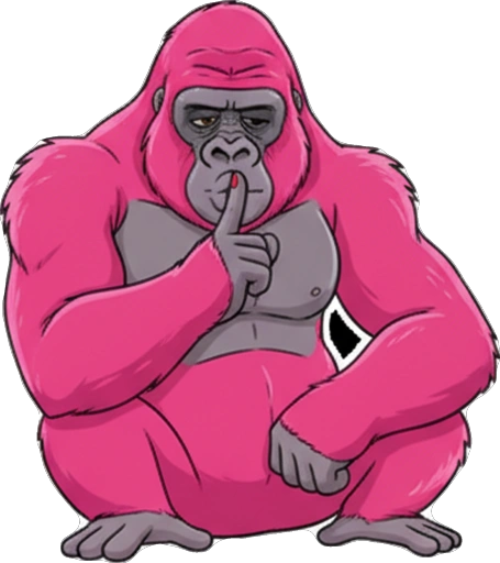 СРАК МАКАК: Розовая Горилла с Бананами