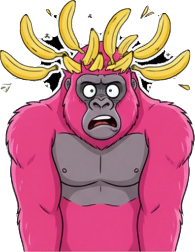 СРАК МАКАК: Розовая Горилла с Бананами