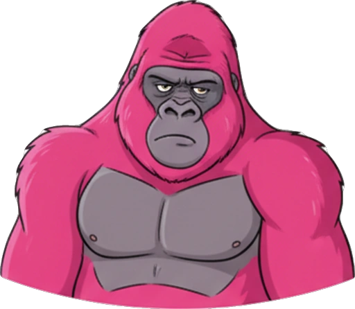 СРАК МАКАК: Розовая Горилла с Бананами