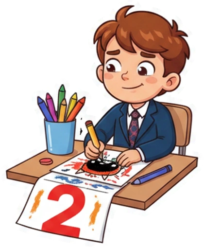 Стикер 5 🖍️ из набора «Школьная пора»