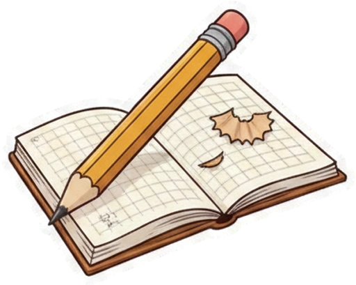 Стикер 7 ✏️ из набора «Школьная пора»