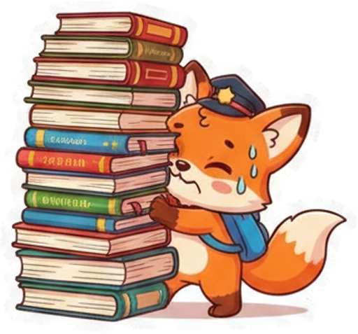 Стикер 13 📚 из набора «Школьный Лис»