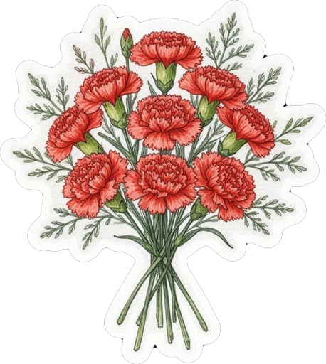 Стикер 74 🙂 из набора «Букет эмоций: акварельные цветы»