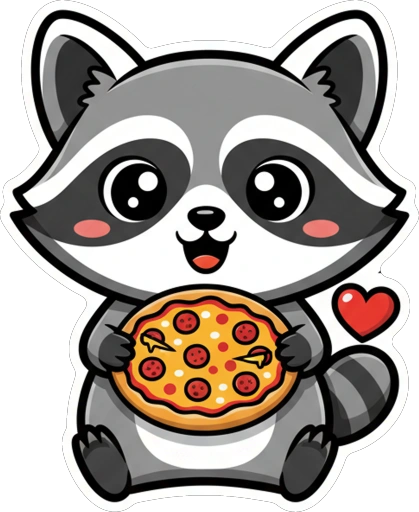 Енот и Пицца