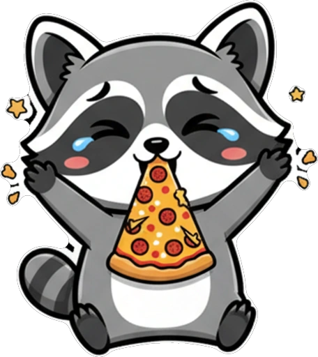 Енот и Пицца