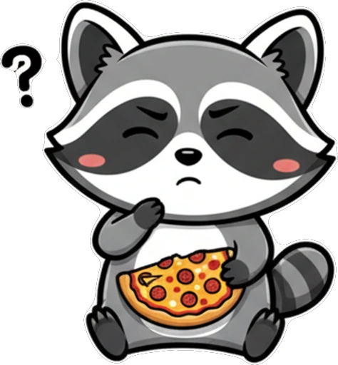 Енот и Пицца