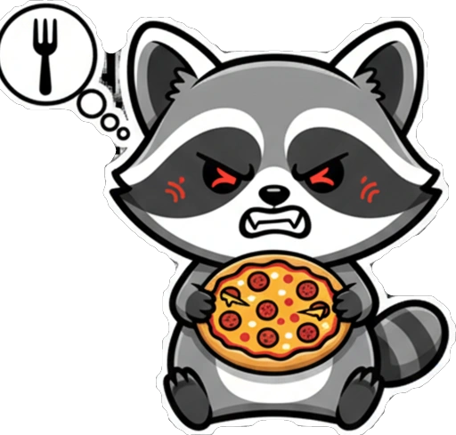Енот и Пицца