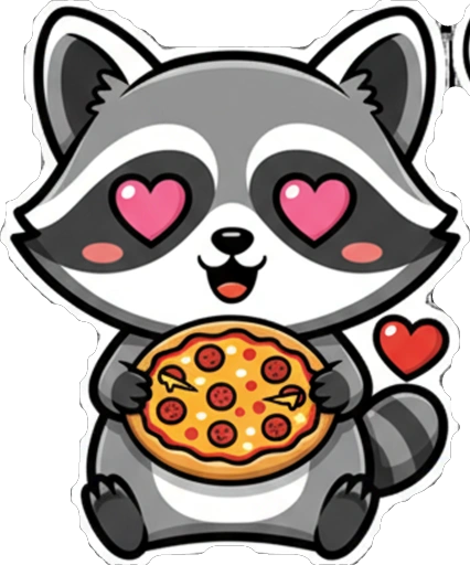 Енот и Пицца