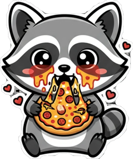 Енот и Пицца