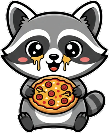 Енот и Пицца