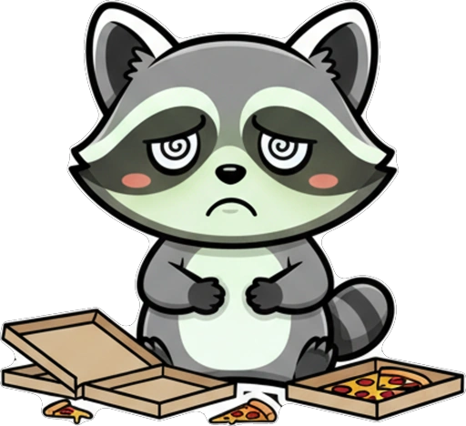 Енот и Пицца